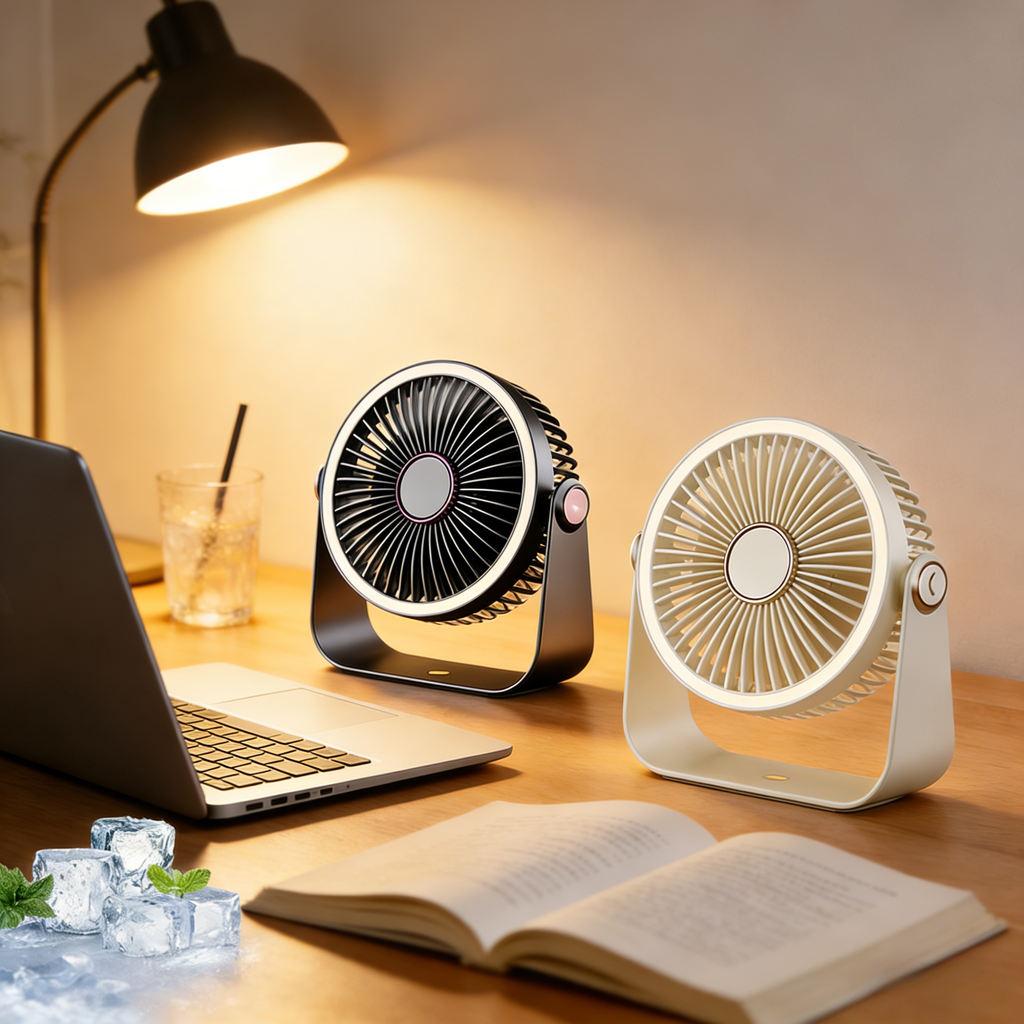 USBデスクトップミニ扇風機 小型携帯充電式ファン