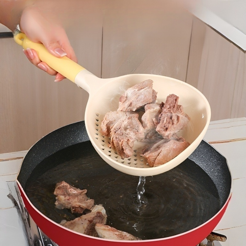 주방용 라지 나일론 국자 겸용 그물 국자