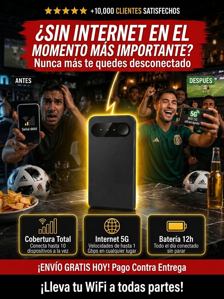 Internet portátil de alta velocidad