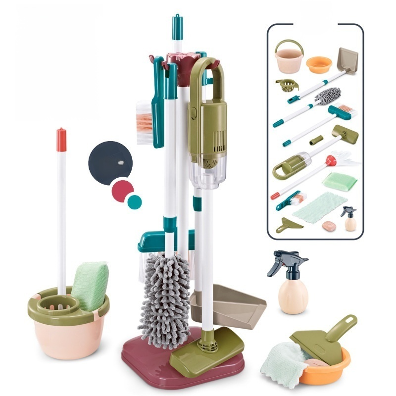 어린이 청소 놀이 도구 세트