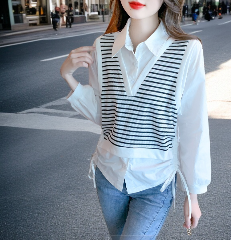 トレンド感あるフェイクツーピースデザイン