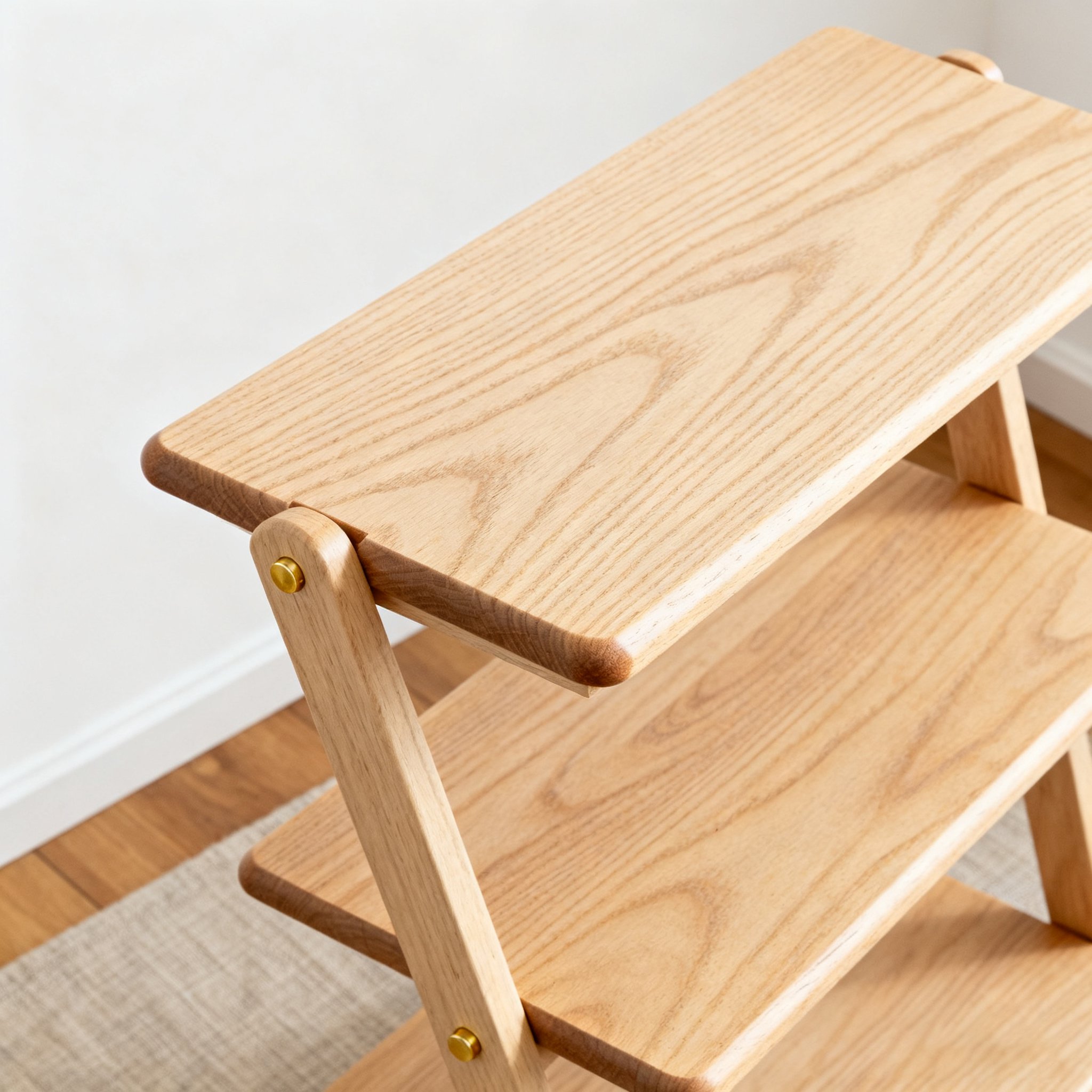 통나무 컬러 3단 수납랙