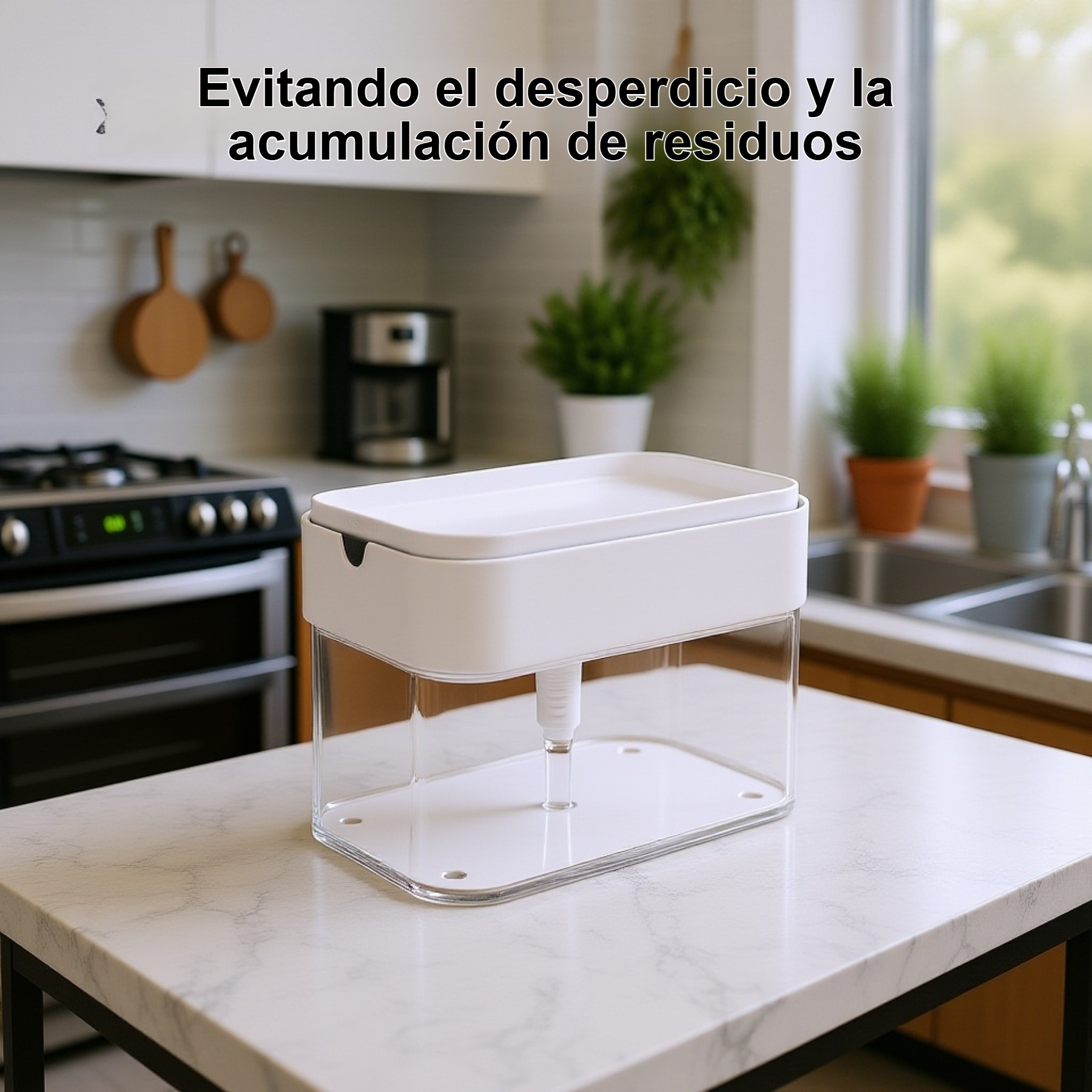 Jabonera con prensa escurridora