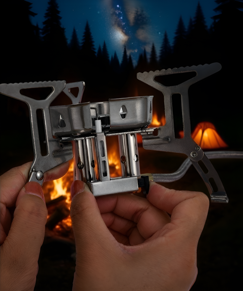 強風下でも安定した火力のバーナーヘッド