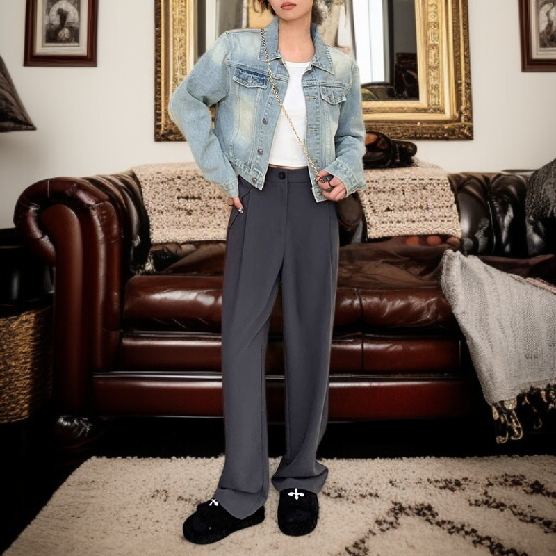 プチデニムショートジャケット レディースカジュアル万能初秋新作