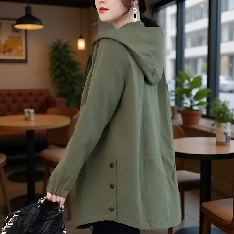 여성 빅사이즈 얇은 트렌치코트 여봄가을코트 트렌치 여빅사이즈 얇은 봄가을코트