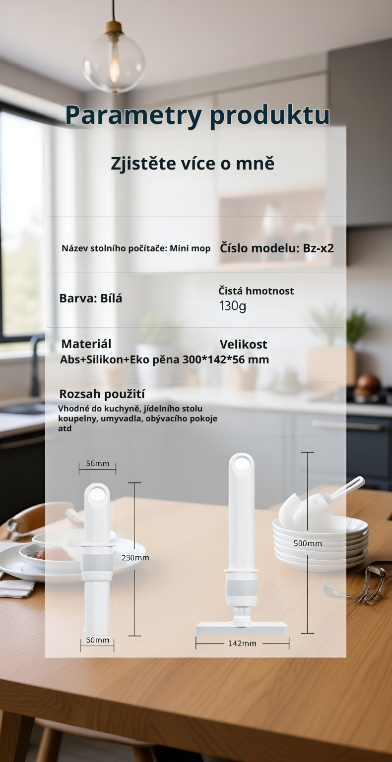 Mini mop pro rychlé a efektivní čištění