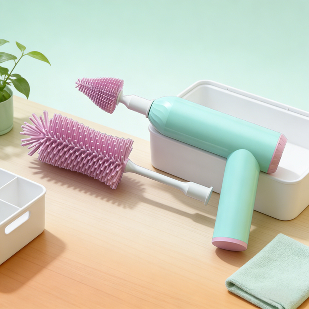 Fully automatic cup brush set