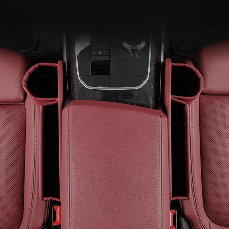 Car seat gap side storage box