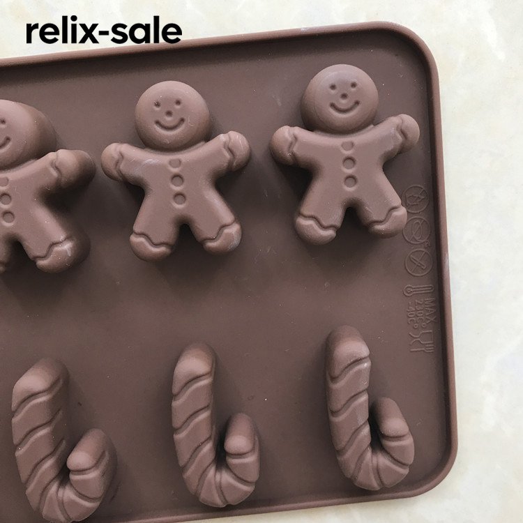 แม่พิมพ์ช็อกโกแลตรูปตุ๊กตาหิมะคริสต์มาส (แพ็ค 5 ชิ้น)