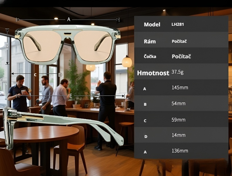 Retro sluneční brýle s velkým rámečkem pro městský styl 