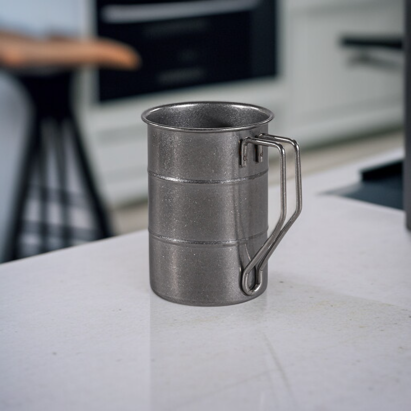 Vaso de cerveza estilo industrial 