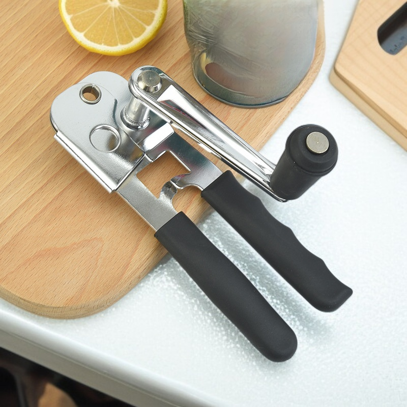 فتاحة علب يدوية للمطبخ، أداة فتح العلب الآمنة