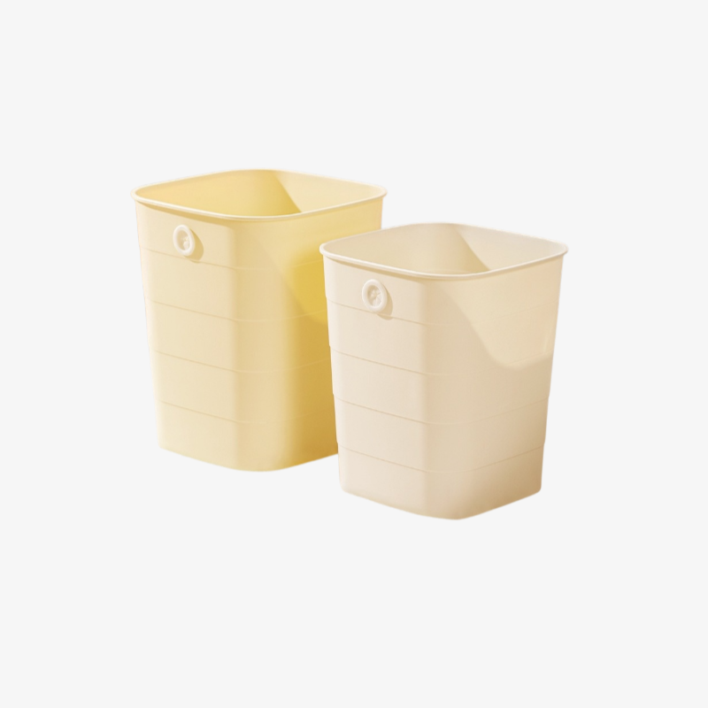 Premium Cream Style Large Capacity Household Trash Can