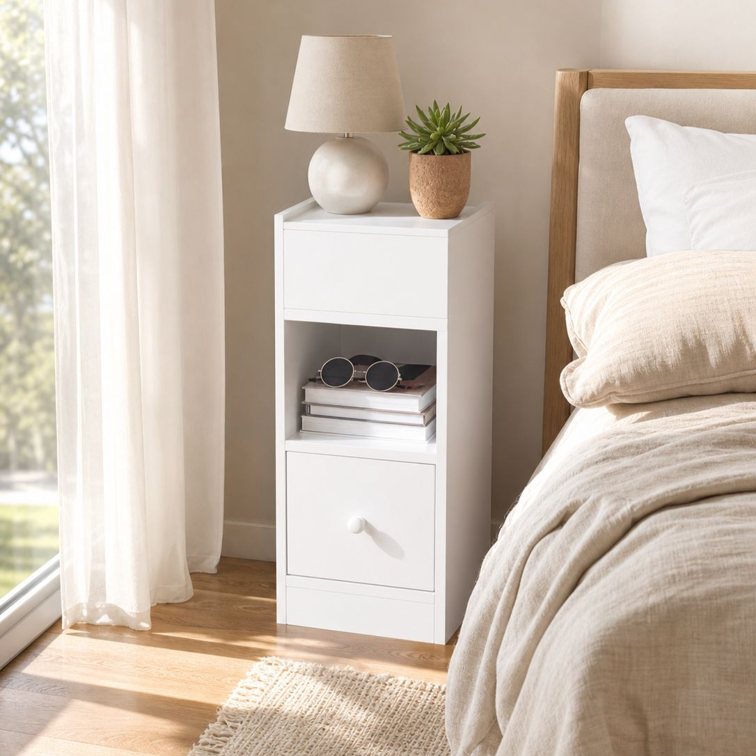 Multifunctional Bedside Cabinet with Drawer Storage