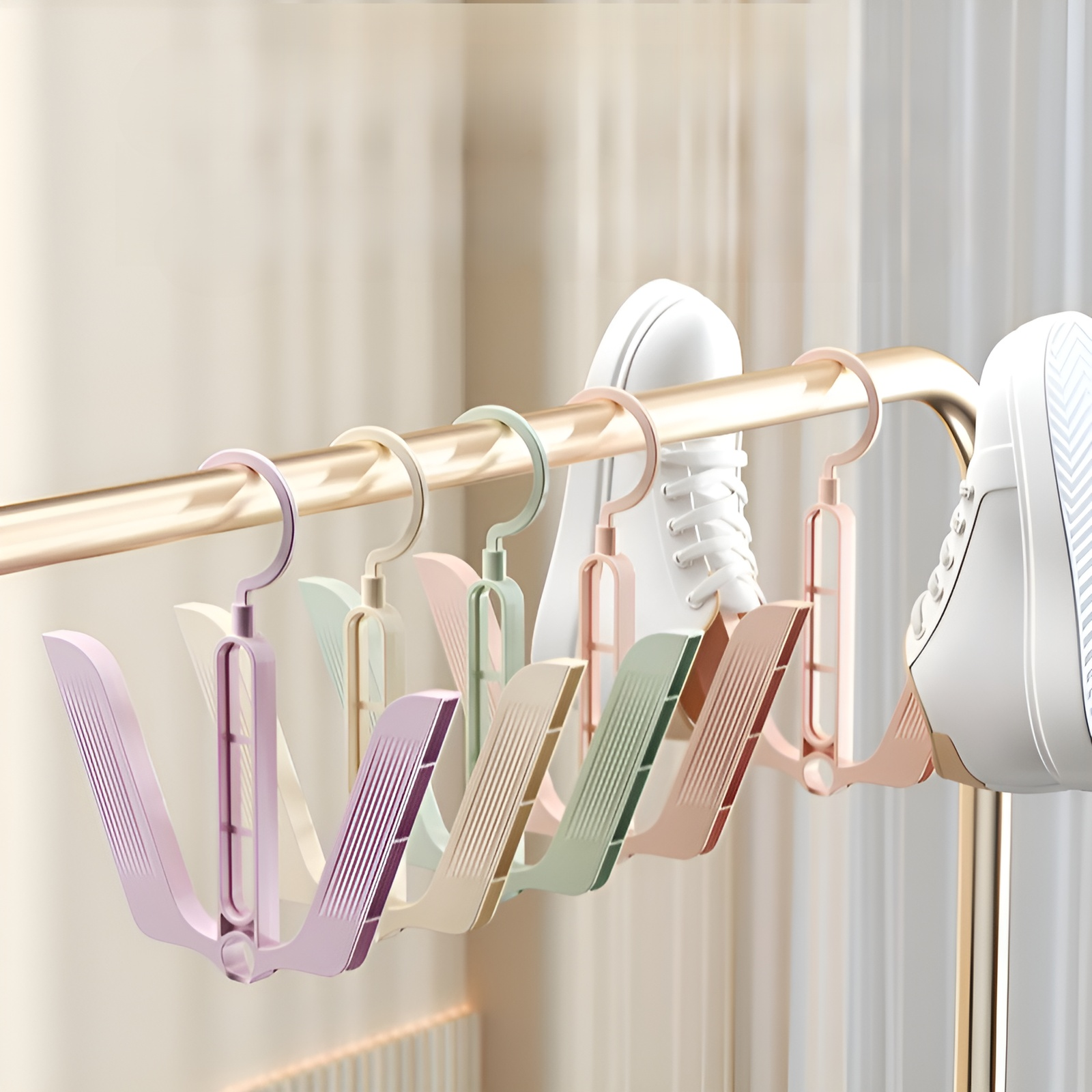 Schuhaufhänger, 360° drehbar, platzsparend, 3er-Set