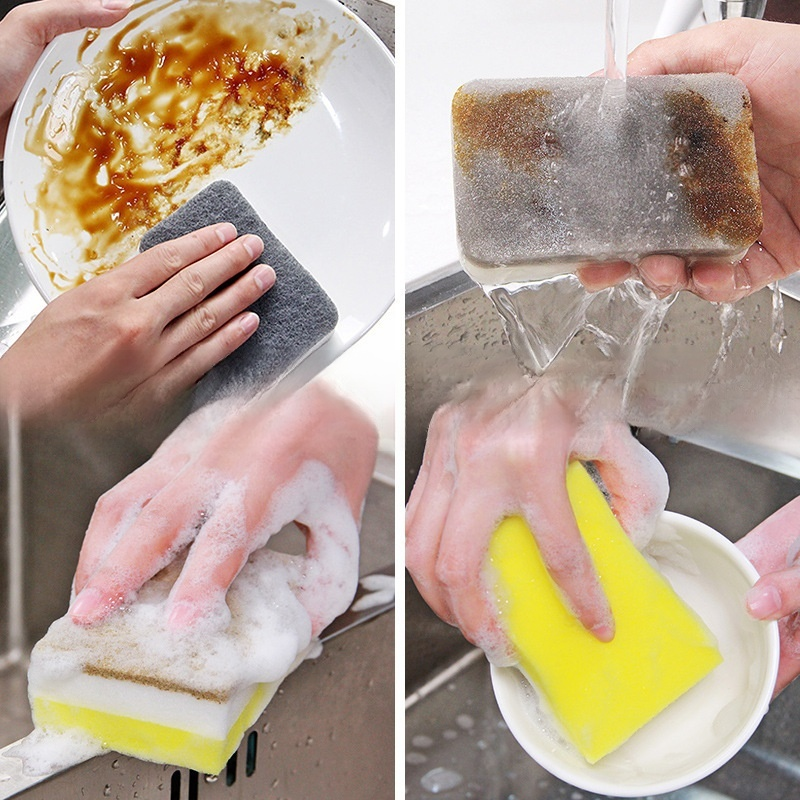 雙層加厚清潔海綿擦