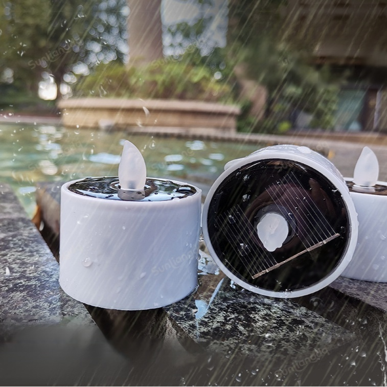 Solar Desktop Night Light Decorative Candle Lamp Atmosphere Light