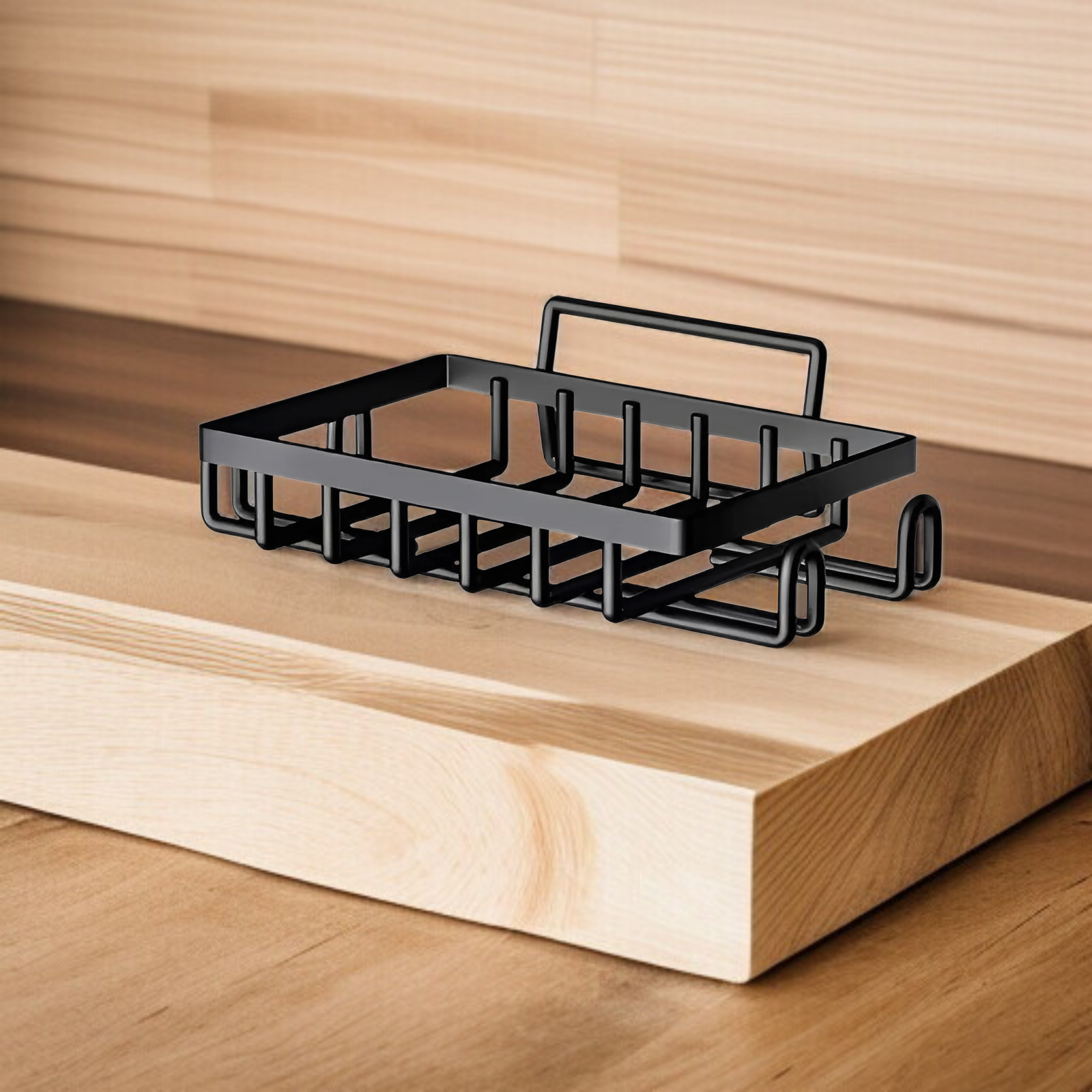 新しいバスルーム収納ラック/トイレオーガナイザー/ドリル不要の壁掛けトイレタリーラック