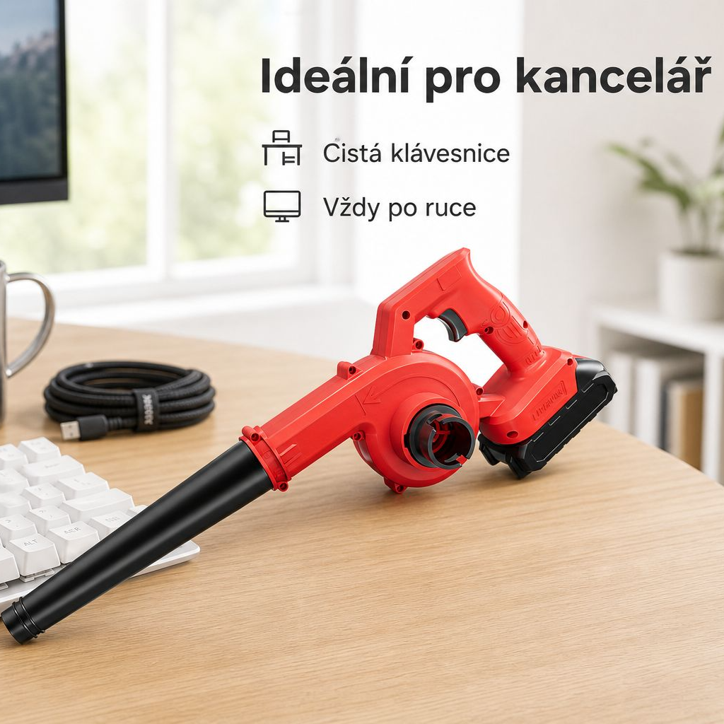 Malý domácí dobíjecí fén Výkonný ofukovač a odstraňovač prachu