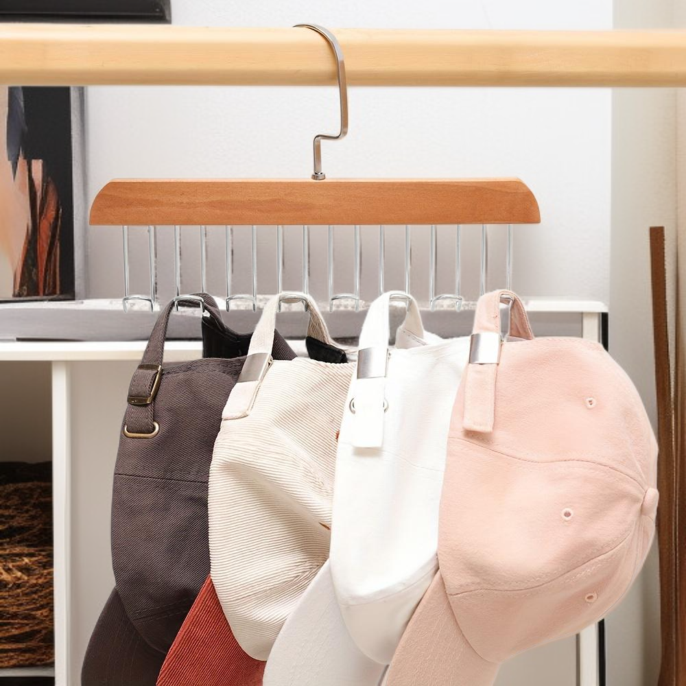 다기능 나무 옷걸이