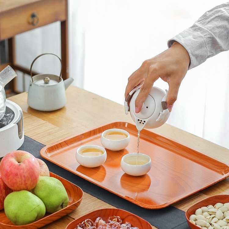 木製フルーツ＆スナックトレイ