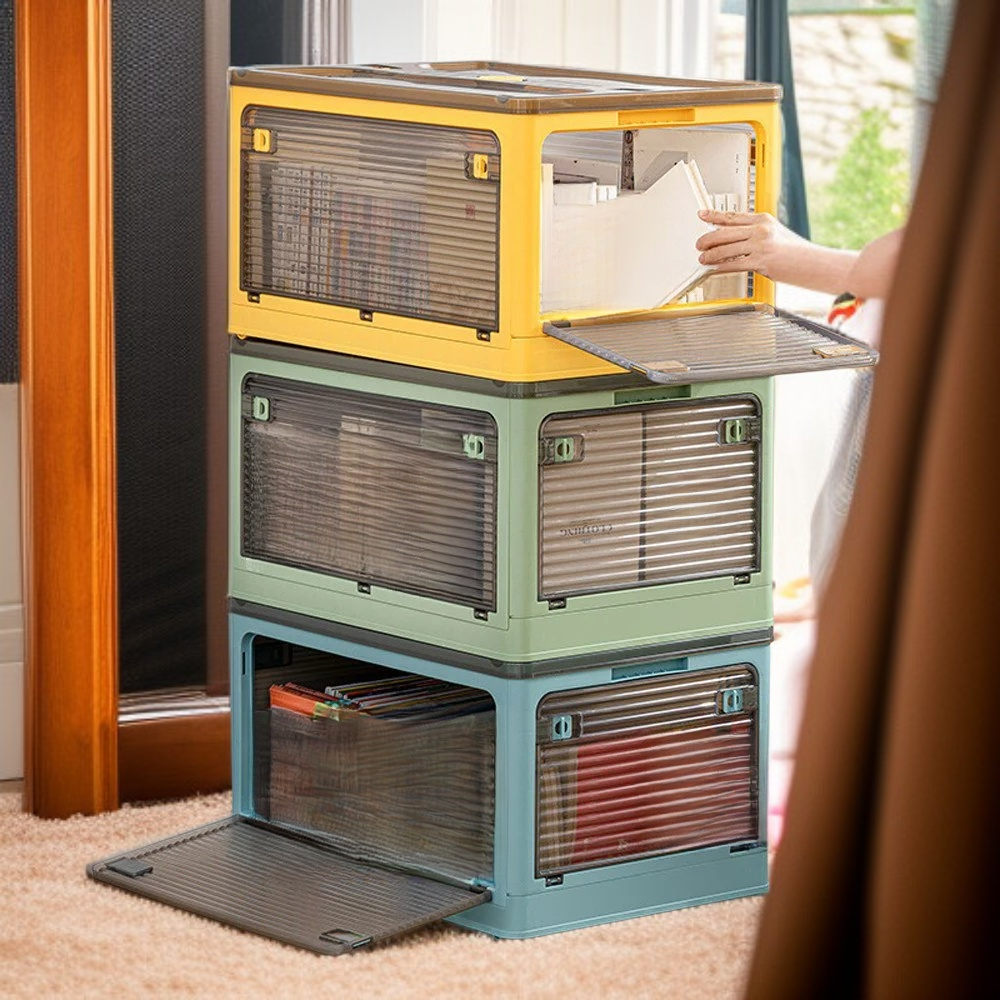 Contenedor organizador grande y plegable para ropa, artículos de camping, y juguetes Lego