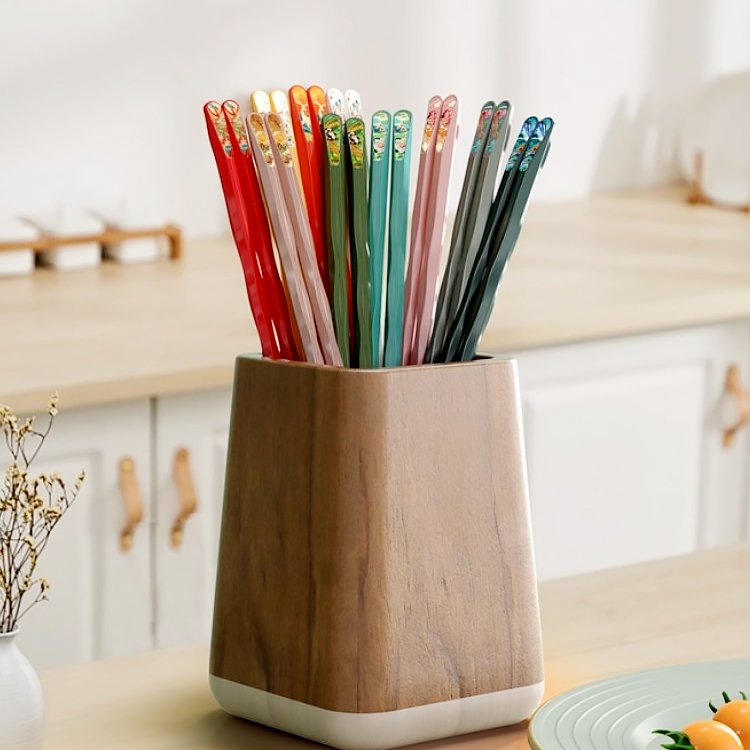 易洗餐具防黴防污防滑合金筷子防污國潮風防黴防污防滑筷子