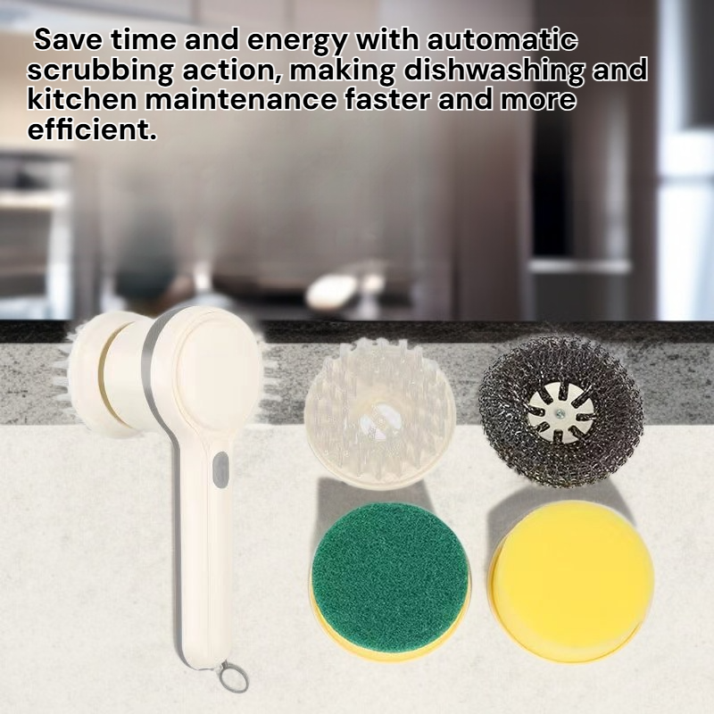 Home Kitchen Waterproof Multi-use Electric Cleaning Brush Cordless Portable Dishwasher