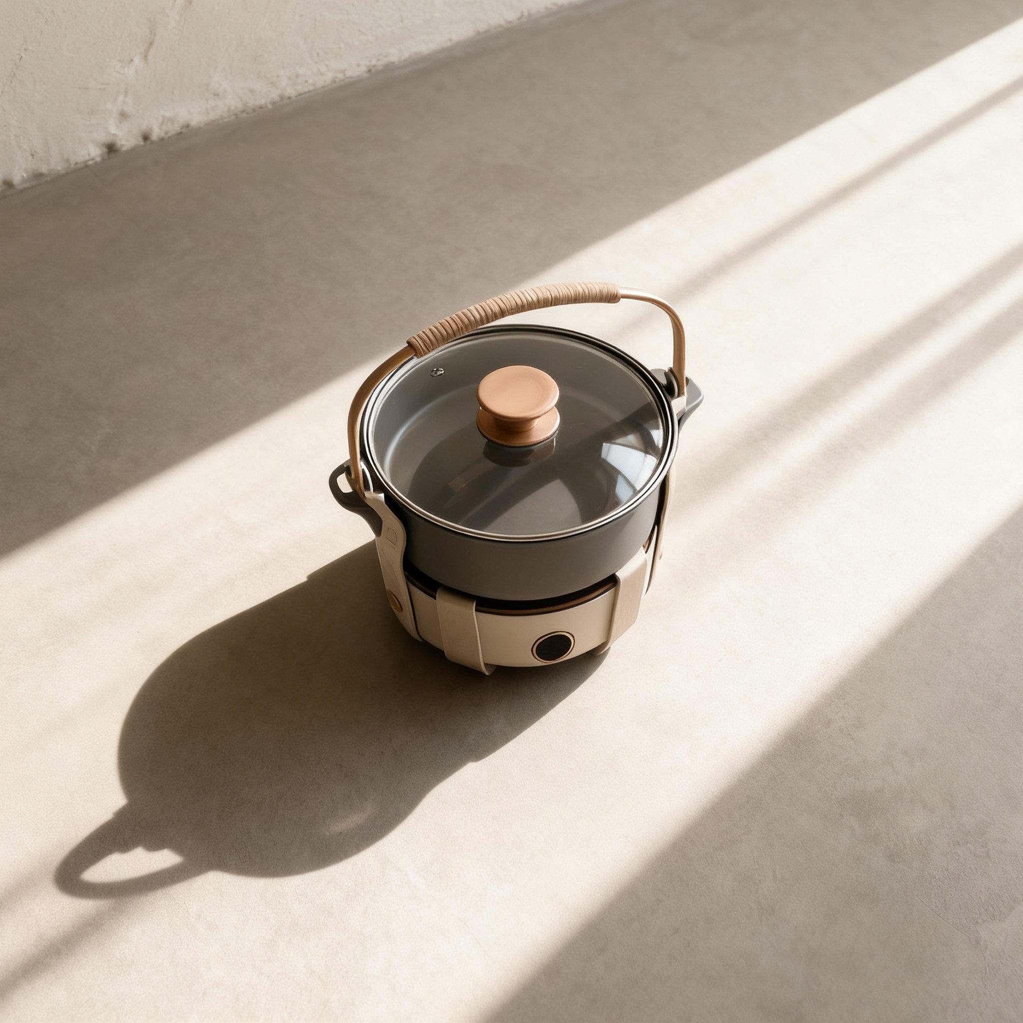 캠핑용 주물 전기 핫팟 세트