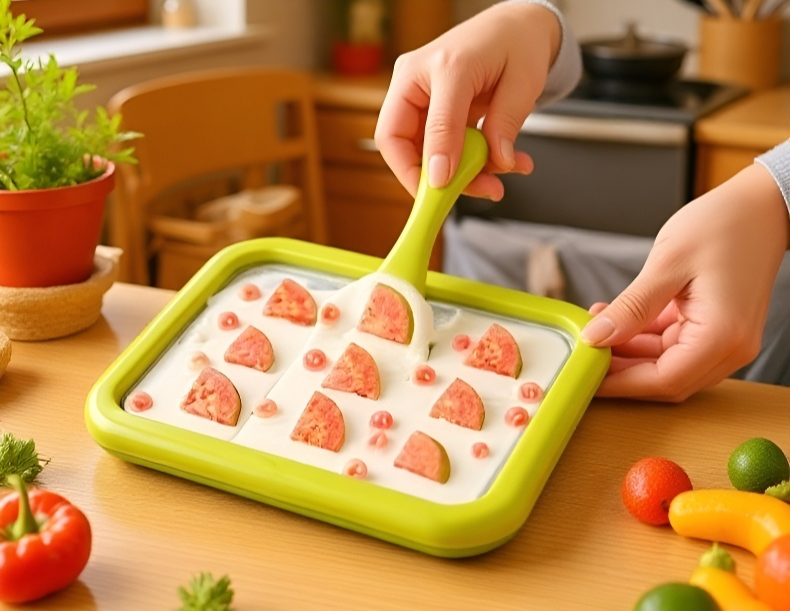 صانعة الزبادي المجمد المنزلية سهلة التنظيف