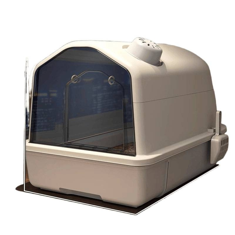 Fully enclosed, odor-proof, extra-large cat litter box
