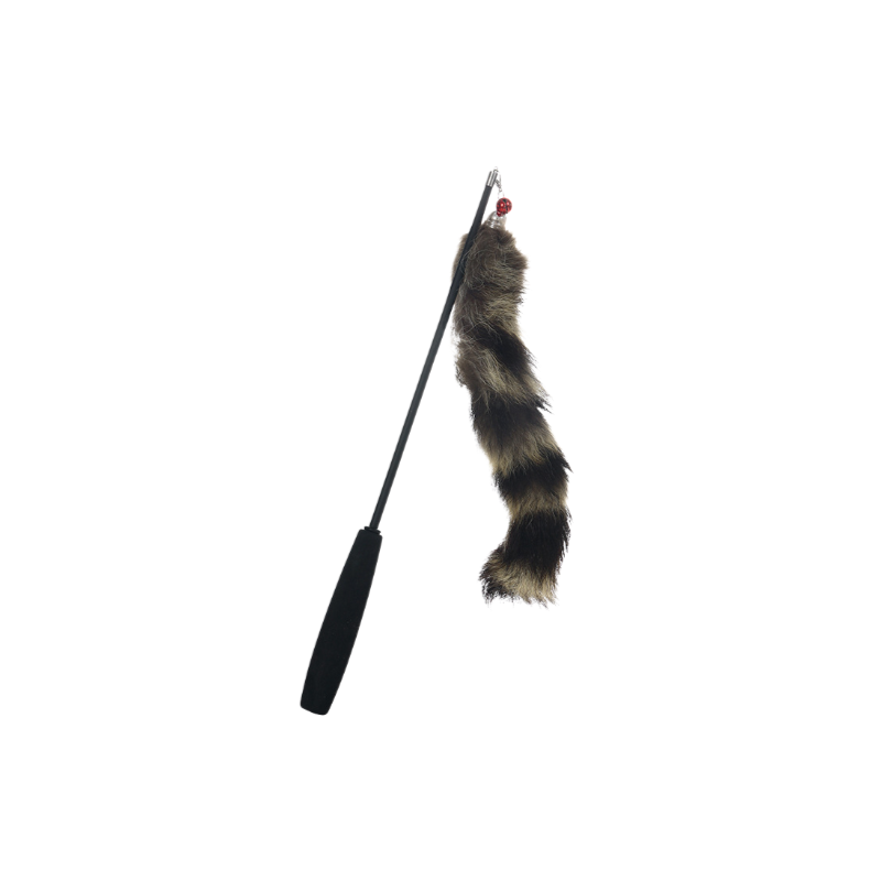 Robuster Feder-Spielstab für Katzen