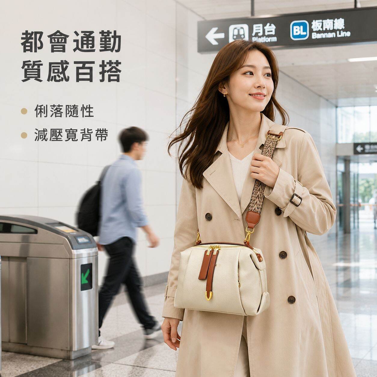 軟皮百搭手提女包單肩斜挎包