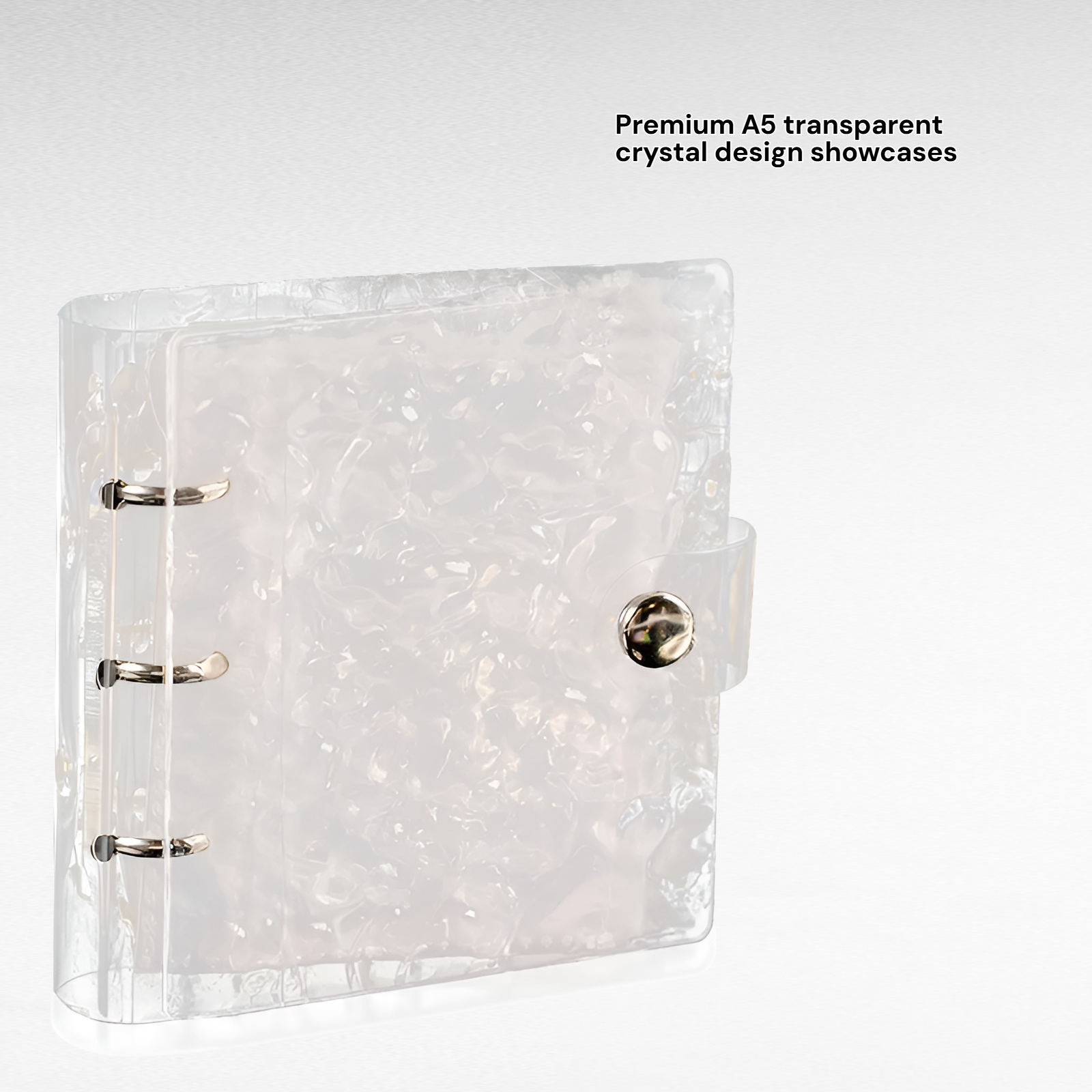 A5 Transparent Crystal Grid Card Binder for 3 Inch Idol Polaroid & Small Star Chase Cards