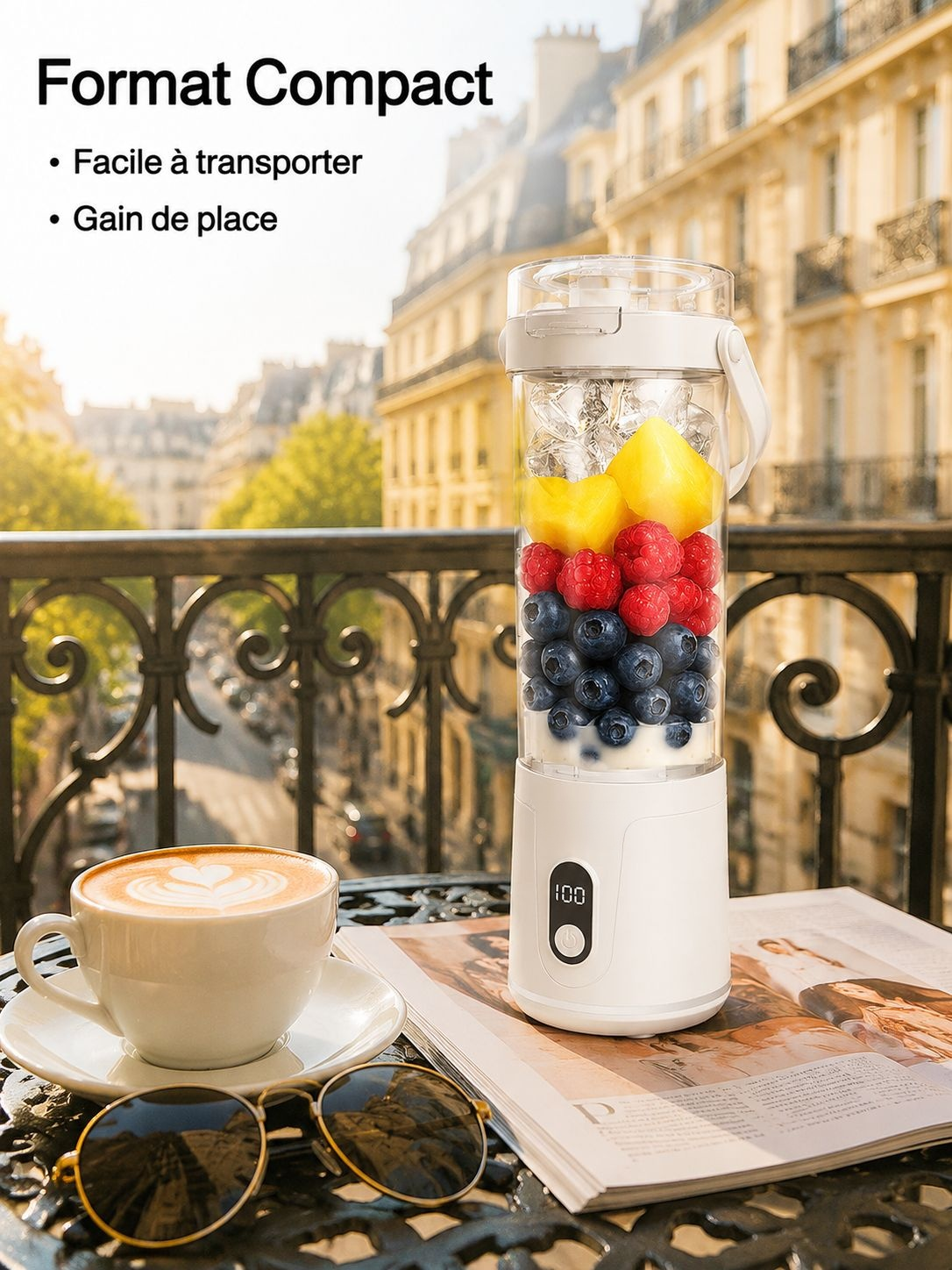 Mini presse-agrumes domestique rechargeable USB