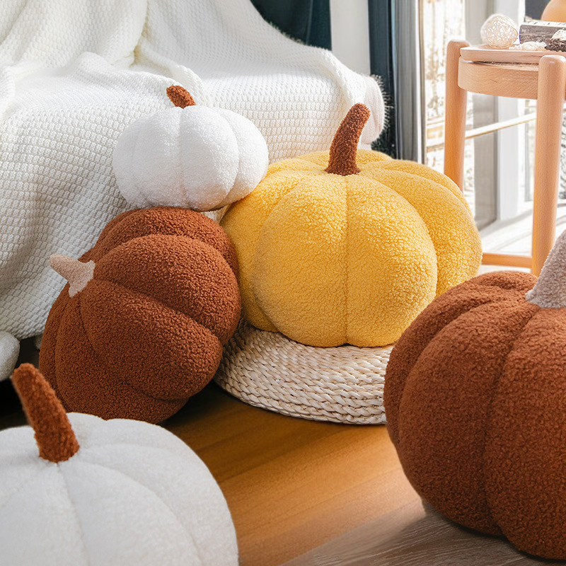 호박 베개 2개 거실 소파 쿠션 귀여운 장식