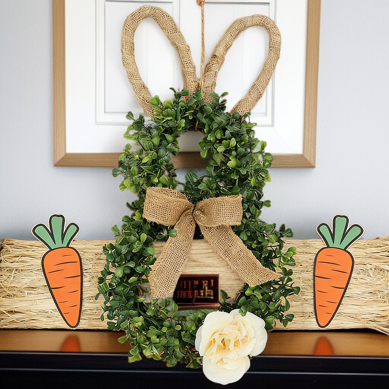 復活節兔子門環 節日家居擺件 室內裝飾