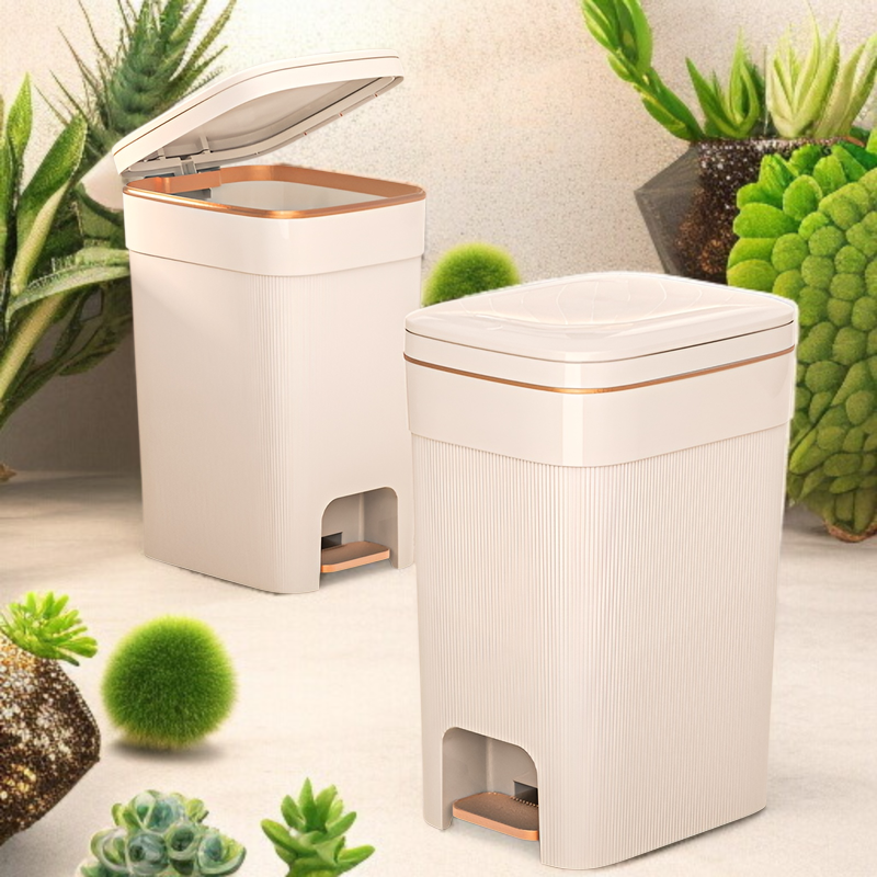 家庭用キッチンゴミ箱縦型パターン大容量ゴミ箱リビングルームバスルームゴミ箱蓋付きトイレゴミ箱寝室大型ゴミ箱高級ゴミ箱
