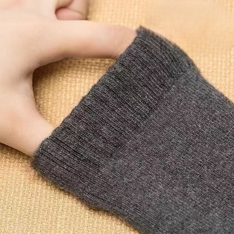 Calcetines de mujer de lana gruesa, paquete de 5 pares, otoño e invierno, cálidos y afelpados