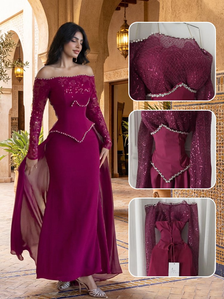 فستان طويل ضيق على الخصر لإطلالة أنحف (دون الحاجة إلى ارتداء مشد)