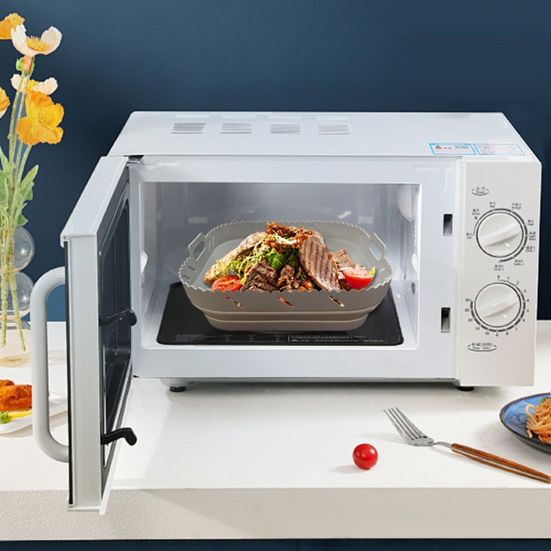 方形可折疊矽膠空氣炸鍋墊