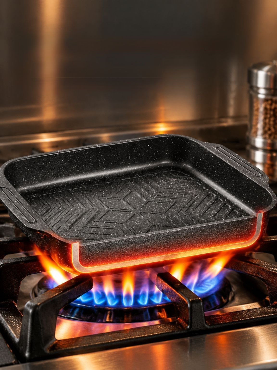 Cocina a gas eficiente para uso doméstico