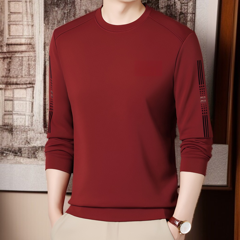 프린트 라운드 맨투맨 남성 캐주얼 레깅스 긴팔 티셔츠 남 캐주얼 라운드 맨투맨