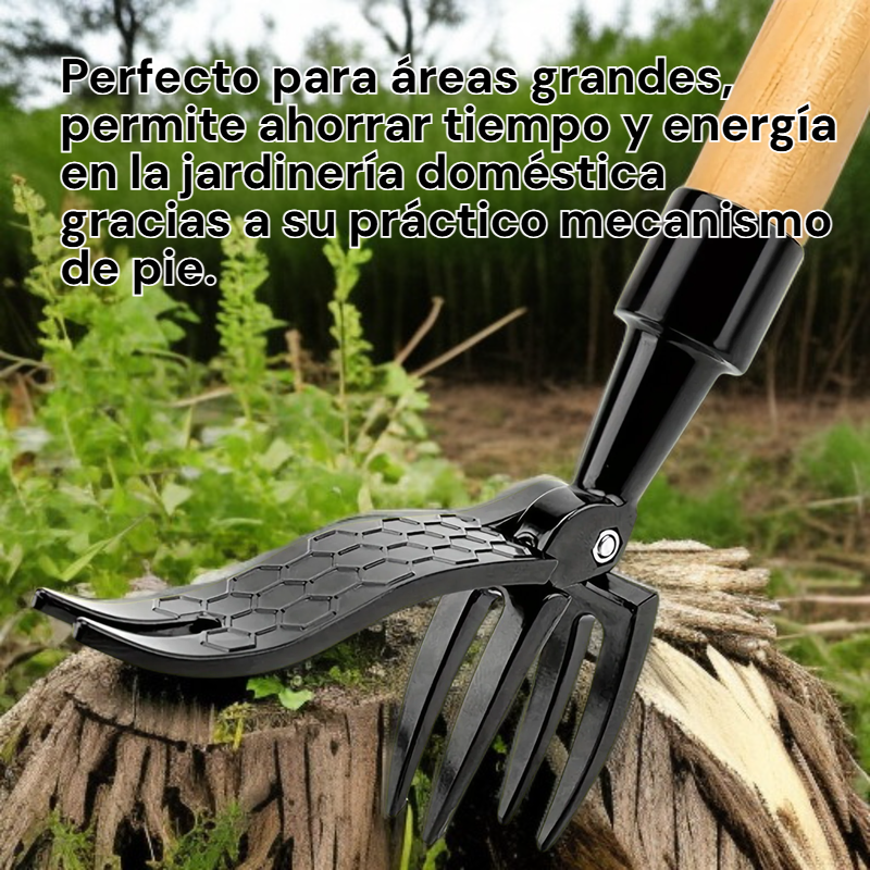 Desmalezadora manual con pedal y 4 varillas