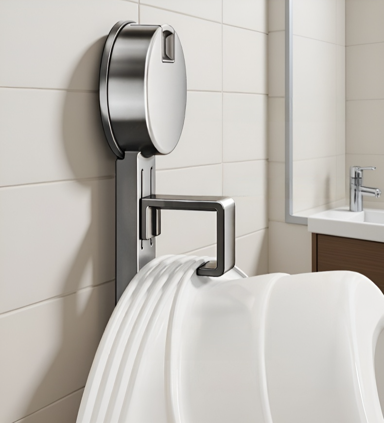 모던 디자인의 욕실 수납 선반