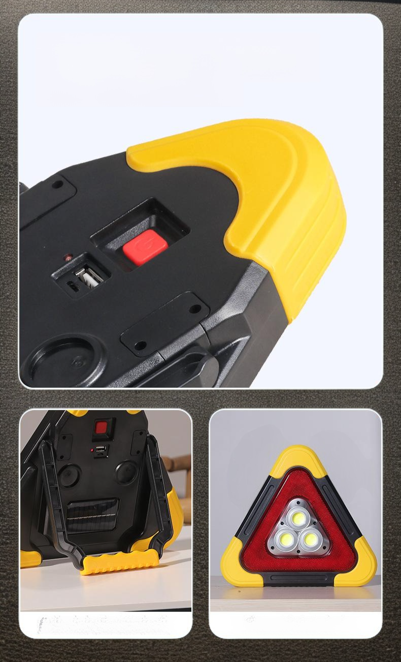 Easy-to-use roadside safety triangle