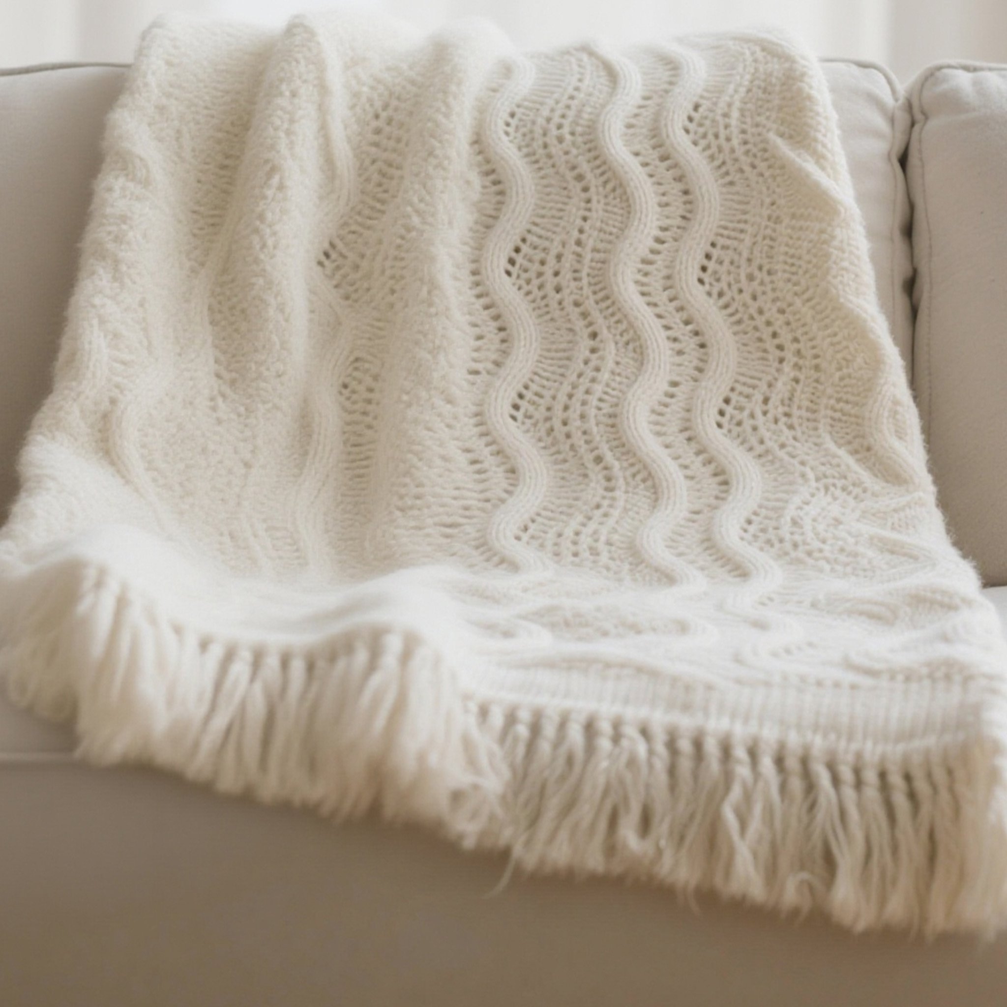 ผ้าห่มผ้าฝ้ายถักเนื้อนุ่มสบาย สีสันสดใส