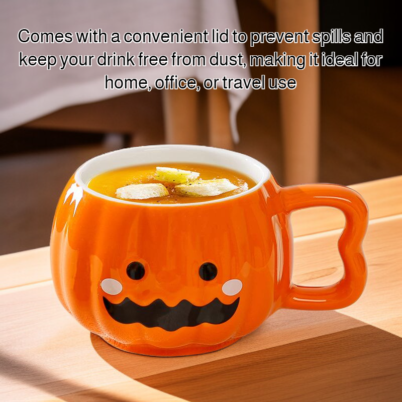 Ceramic water cup with lid