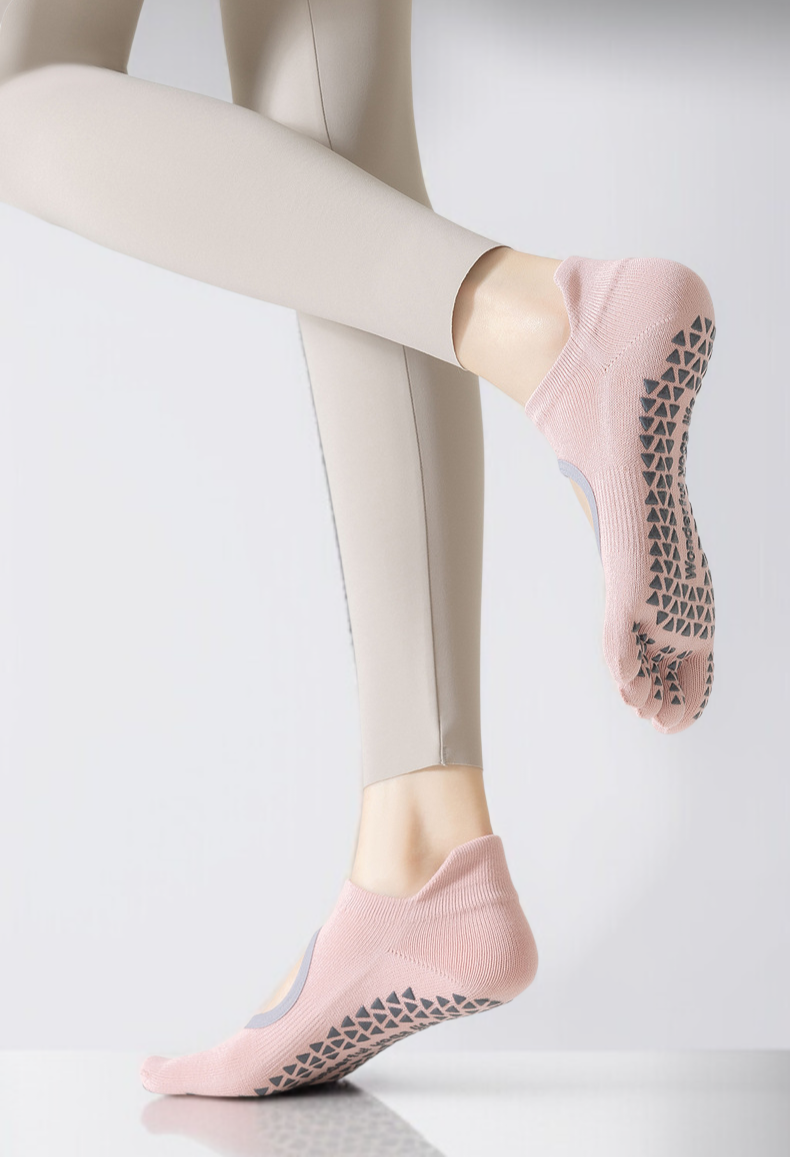 접착력이 뛰어난 요가 스타킹 디테일